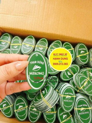 In Tag treo thông tin trạm dừng chân, tag in 2 mặt Offset, đục lỗ 3li - INKTS2708