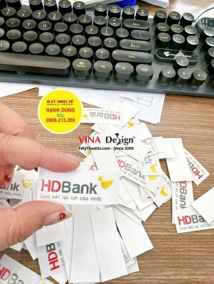 In tem UV DTF logo ngân hàng dán quà tặng - INKTS2388