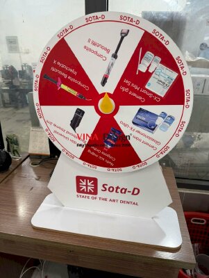 Sản xuất vòng quay trúng thưởng cho nhà phân phối sản phẩm nha khoa - INKTS2216
