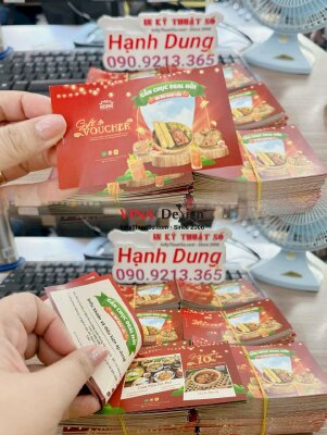 In cuốn voucher nhà hàng, in voucher giá rẻ - INKTS799