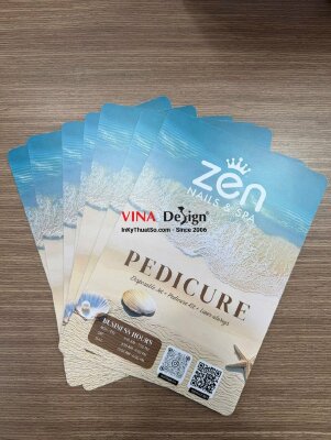 In menu nhựa cầm tay tiệm Nails & Spa, hàng gửi đi tiểu bang Maryland, Mỹ từ TPHCM - INKTS2746