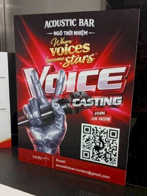 In poster formex sự kiện Casting cho CLB trường học Acoustic bar - INKTS2760