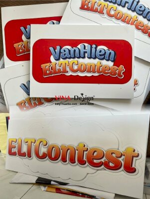 Banner cầm tay, in PP mực dầu, cán mờ, bồi formex 5li - INKTS317