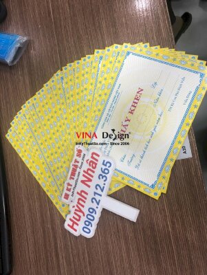 In giấy khen học sinh cho họ tộc - INKTS570