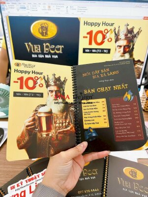 In menu quán bia, nhà hàng bia, craft beer - INKTS545