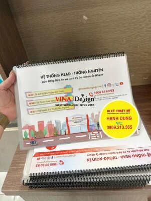 In quyển Catologue tài liệu tư vấn cho Hệ thống cửa hàng chính hãng xe máy và dịch vụ - INKTS3738