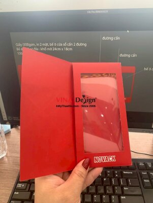 In bao thư cửa sổ kính đựng tờ brochure công ty sơn công nghiệp - INKTS3785