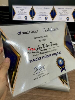 In giấy chứng nhận hoàn thành khóa học, in Certificate cho học viên trung tâm đào tạo - INKTS1185