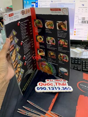 In menu nhà hàng Nhật Bản, làm thực đơn nhà hàng - INKTS870