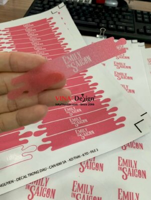 In tem niêm phong nắp chai, tem niêm phong hộp cán kim sa - INKTS661