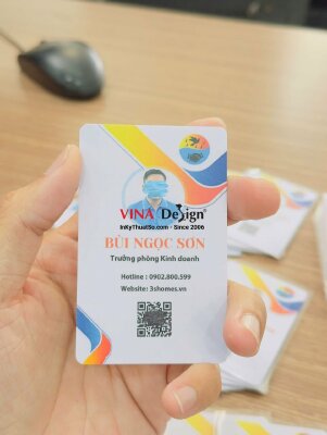 In thẻ nhân viên số lượng ít cho bất động sản chuyên cung cấp dịch vụ phòng cho thuê và căn hộ - INKTS3778