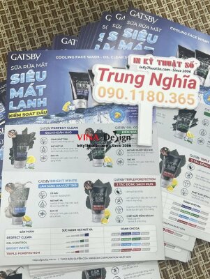 In tờ rơi sản phẩm sữa rửa mặt - INKTS512