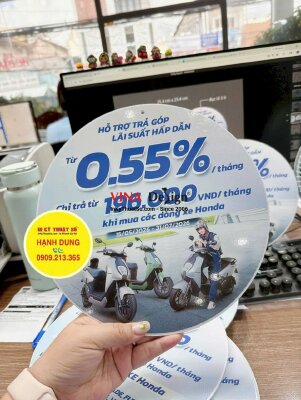 In mô hình formax cắt CNC hình tròn thông tin chương trình khuyến mãi mua xe điện treo thả trần showroom, cửa hàng - INKTS3816