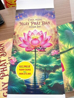 In tranh Canvas treo tường Mừng Lễ Phật Đản Vesak Day - INKTS3812