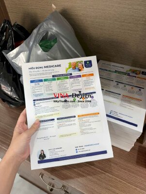 In tờ rơi bảo hiểm, in giấy cứng C250gsm, cán bóng - INKTS153