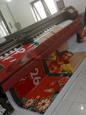 In băng rôn, Background tết Công giáo, in bạt hiflex mực dầu khổ lớn - INKTS3868