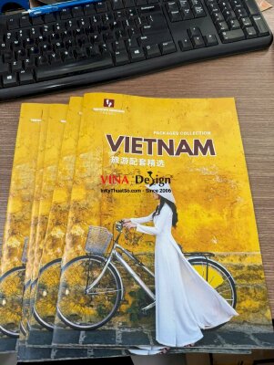 In Catalogue gói dịch vụ tour du lịch Việt Nam cho khách nước ngoài, 12 trang, 100 cuốn, ruột + bìa C150gsm - INKTS24