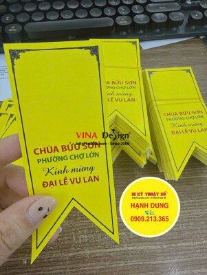 In đuôi nheo giấy làm đế gắn hoa cài áo kính mừng Đại lễ Vu Lan - INKTS3885