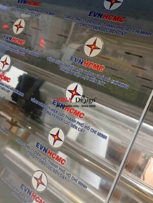 In tem UV DTF logo công ty điện lực - INKTS3869