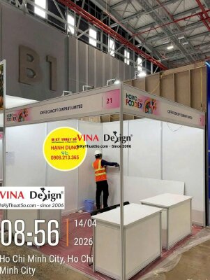 Xưởng in PP, bạt Hiflex chuyên thi công sự kiện gian hàng hội chợ triển lãm - INKTS3881