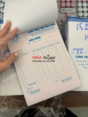 In hóa đơn bán hàng cho Spa Bag dịch vụ tân trang & phục hồi làm mới túi, ví, giày dép hàng hiệu - INKTS3905