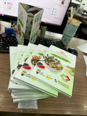 In menu quán phở, menu dán gói Formex gấp 3 - INKTS3916