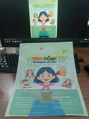 In poster dán tường, dán bảng thông tin sự kiện cho xứ đoàn Giáo xứ nhà thờ Công giáo - INKTS3934