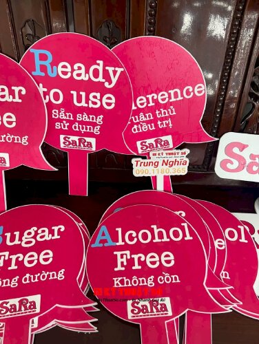 Hashtag cầm tay Ready to use Sẵn sàng sử dụng, Alcohol Free Không cồn, Suger Free Không đường, Adherence Tuân thủ điều trị - MSN495