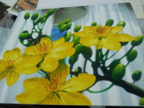 In tranh canvas khổ lớn trang trí nhà dịp năm mới