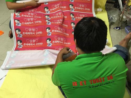 In kỹ thuật số Silk (lụa) khách hàng Hàn Quốc