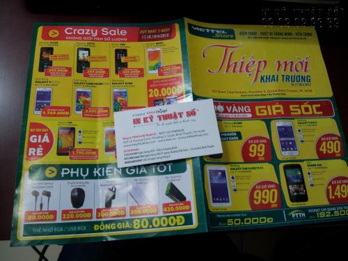 In Tờ rơi siêu thị