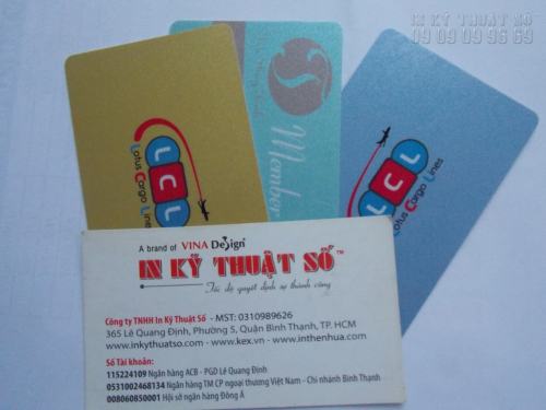 In thẻ nhựa Plastic Cards giá rẻ TPHCM