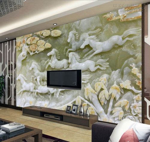 In tranh dán tường giả ngọc 3D