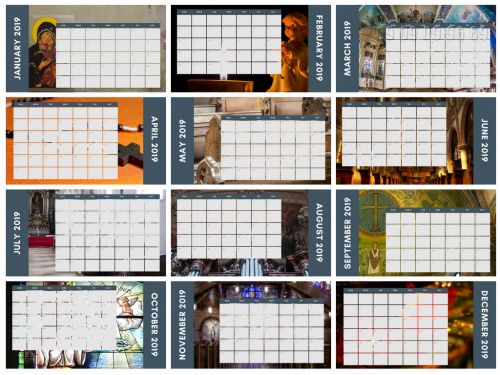 In lịch Công Giáo - Báo giá in lịch 1 tờ, lịch để bàn Công giáo TPHCM