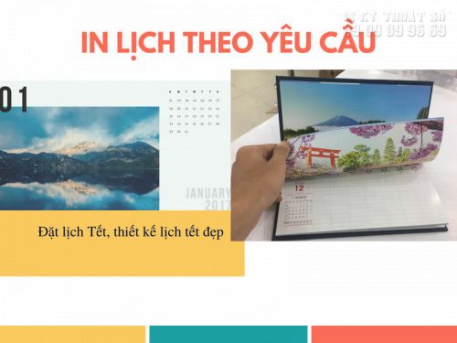 In lịch theo yêu cầu TPHCM - Đặt lịch Tết, thiết kế lịch tết đẹp