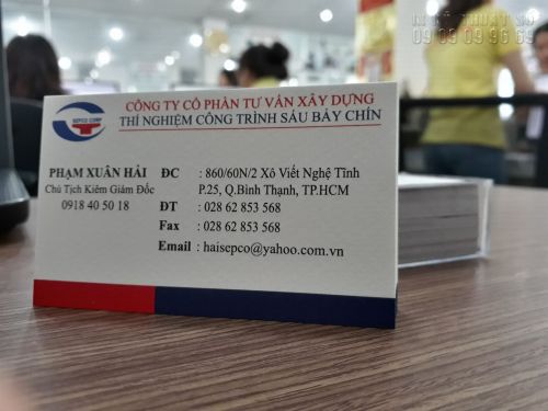 Làm card visit ở Gò Vấp - Địa chỉ làm card visit TPHCM giá cạnh tranh