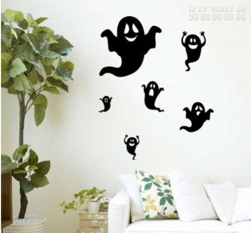 In decal trang trí Halloween giá rẻ TPHCM