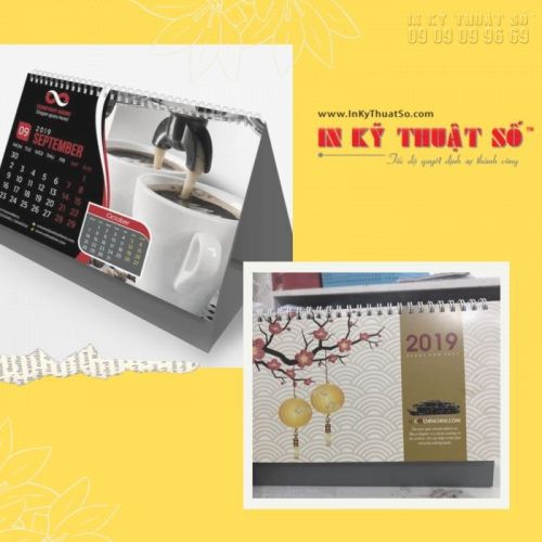 In lịch Tết số lượng ít - in lịch để bàn lẻ, in lịch để bàn cá nhân