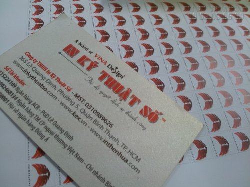 In tem decal chống hàng giả In tem decal chống hàng giả tại Công ty TNHH In Kỹ Thuật Số - Digital Printing
