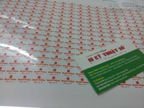 In nhãn Decal giá rẻ tại TPHCM - Các loại Decal phổ biến làm nhãn sản phẩm