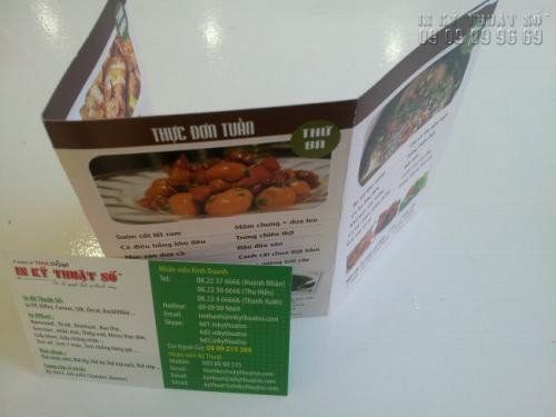 In tờ rơi quán ăn