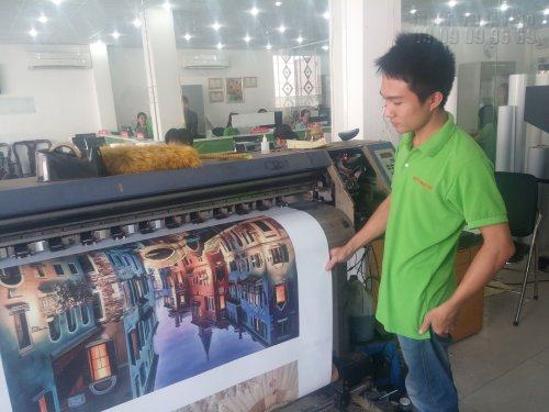 In tranh treo tường canvas trên máy Mimaki Nhật Bản In tranh treo tường canvas trên máy in kỹ thuật số Mimaki tại Công ty TNHH In Kỹ Thuật Số - Digital Printing