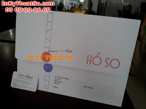 In bìa hồ sơ từ in offset