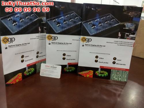 In catalogue giới thiệu sản phẩm cho tập đoàn Optical Gaging (S) Pte Ltd
