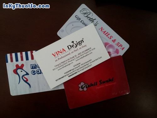 In thẻ nhựa PVC bền và lưu trữ được lâu