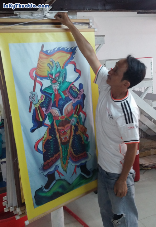 In tranh cúng dường cho Chùa thực hiện tại Công ty TNHH In Kỹ Thuật Số  In tranh cúng dường cho Chùa thực hiện tại Công ty TNHH In Kỹ Thuật Số