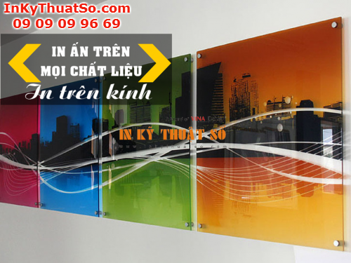 In trên kính làm tranh treo tường tuyệt đẹp, sang trọng và tạo nên không gian sáng sủa trong không gian nội thất của ngôi nhà, liên hệ in ấn tại Công ty In Kỹ Thuật Số - Digital Printing  In trên kính