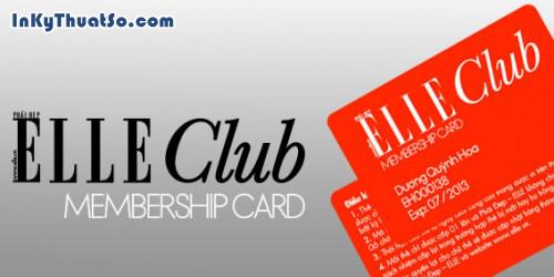Mẫu thẻ Membership card ELLE Club - Membership card Quỳnh Spa & Clinic
