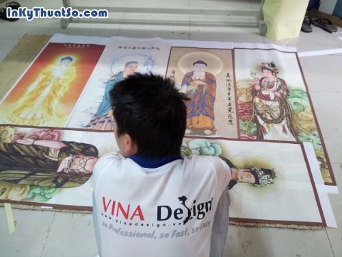 Phật Bà qua tranh in nghệ thuật từ chất liệu vải Silk