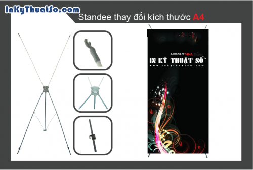 Standee nhôm dày A4